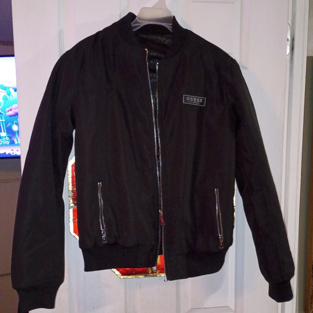 Guess Black Bomber Jacket